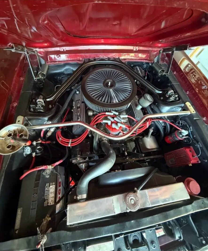 Finished V8 engine bay after a rebuild